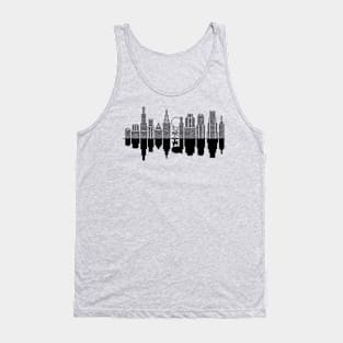 A city skyline + a tree Tank Top